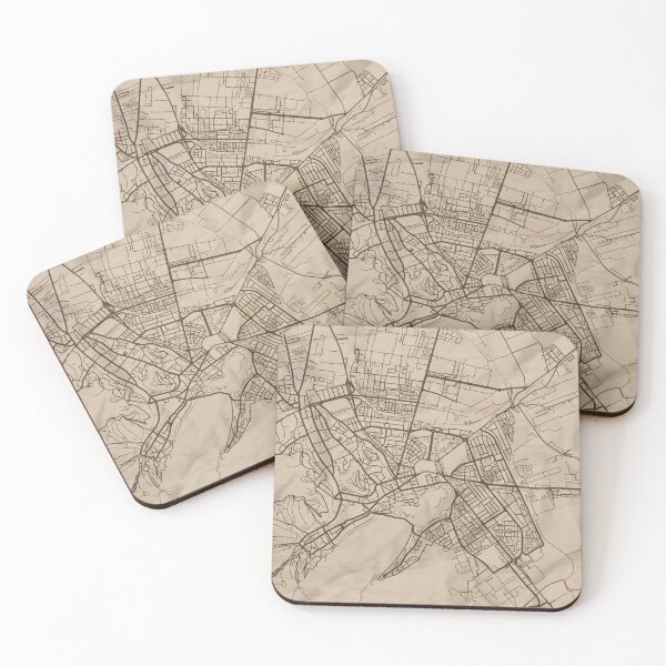 Item preview, Brasov Sepia Map designed and sold by CPTVDesign.