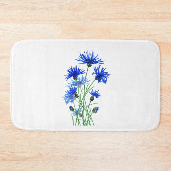 Item preview, blue cornflowers watercolor  designed and sold by ColorandColor.