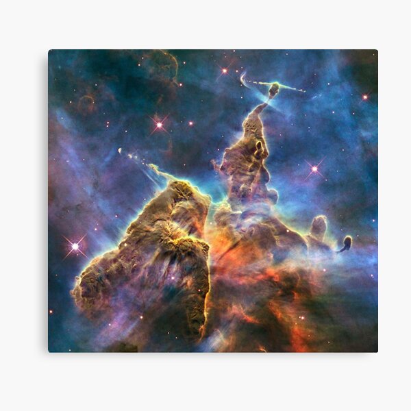 Beauty of our Universe. Hubble captures view of Mystic Mountain Canvas Print