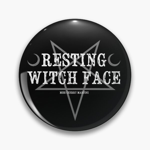 Item preview, Resting Witch Face "Font Only" designed and sold by Rose Demon.