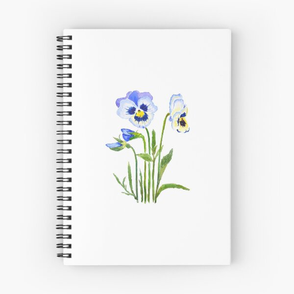 Item preview, hand painted purple pansies watercolor  designed and sold by SelenePaintings .