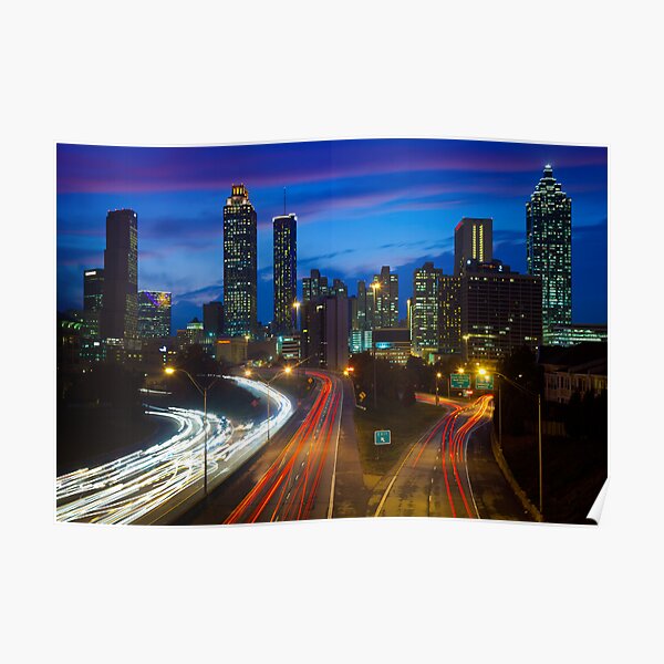 Atlanta Skyline Poster