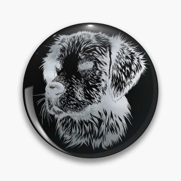 Item preview, Adorable Silver Foil Pup Portrait designed and sold by Amanda-Lakey.