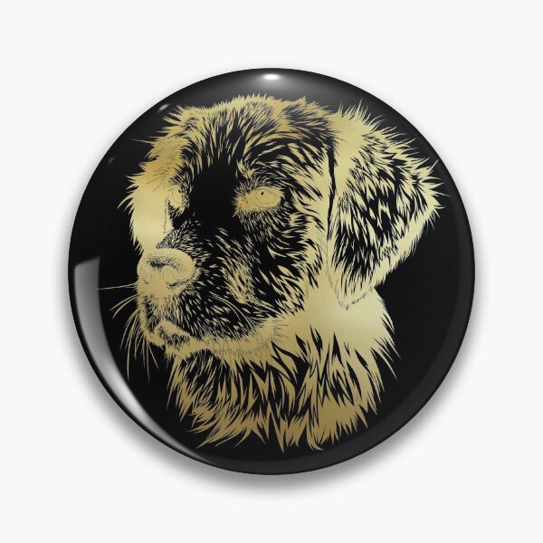 Item preview, Adorable Gold Foil Pup Portrait designed and sold by Amanda-Lakey.