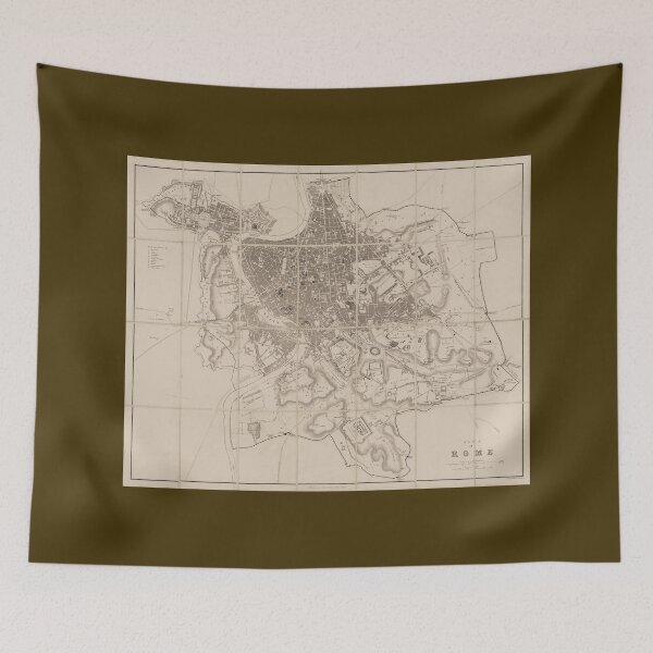Item preview, Antique Map of Rome / Rome Map designed and sold by FuzzyHoney.
