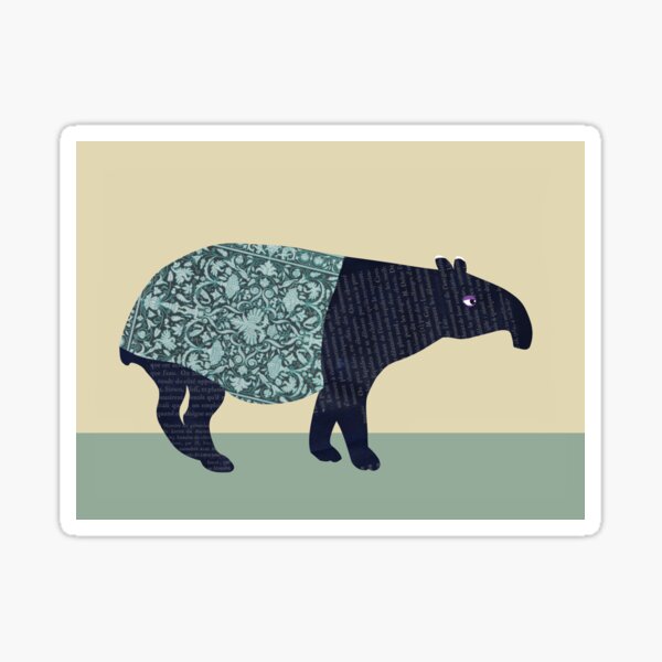 Vista previa del artículo con la obra «Tapir», diseñado y vendido por Studio Mattie.