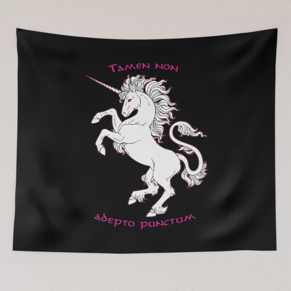 Item preview, Unicorn rampant: tamen non adepto punctum - they still do not get the point. designed and sold by Squirrox.