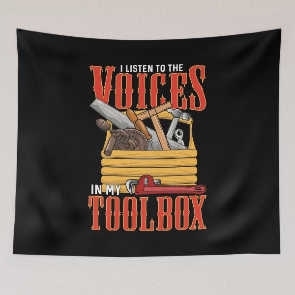 Item preview, I Listen To The Voices In My Toolbox Handyman Joke designed and sold by perfectpresents.