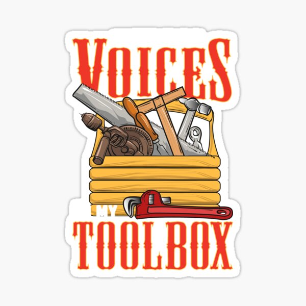 Artikel-Vorschau von Ich höre die Stimmen in meiner Toolbox Handyman Joke, designt und verkauft von perfectpresents.