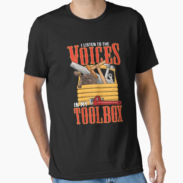 Item preview, Ich höre die Stimmen in meiner Toolbox Handyman Joke designed and sold by perfectpresents.