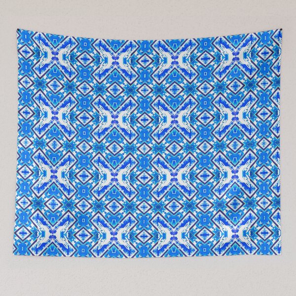 Item preview, Blue Fabric Textile Print designed and sold by DVanSiceartist.