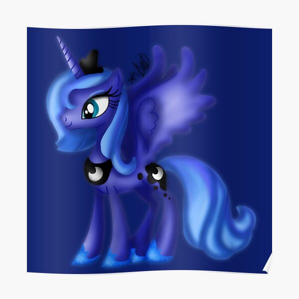 My Little Pony Friendship Is Magic Princess Luna Poster By Mokamizore97 Redbubble