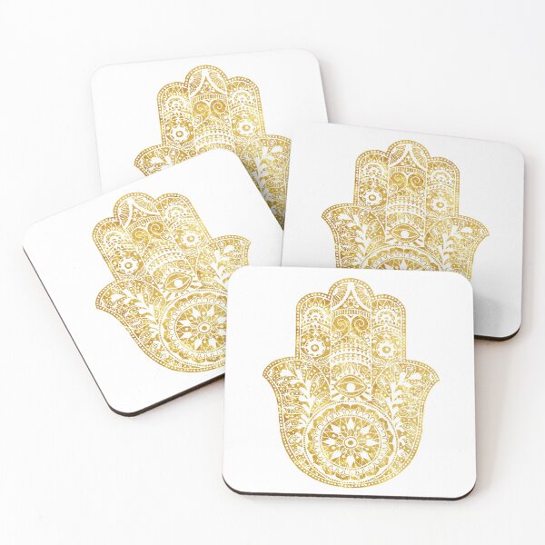 Item preview, White Gold Hamsa Hand designed and sold by maryedenoa.