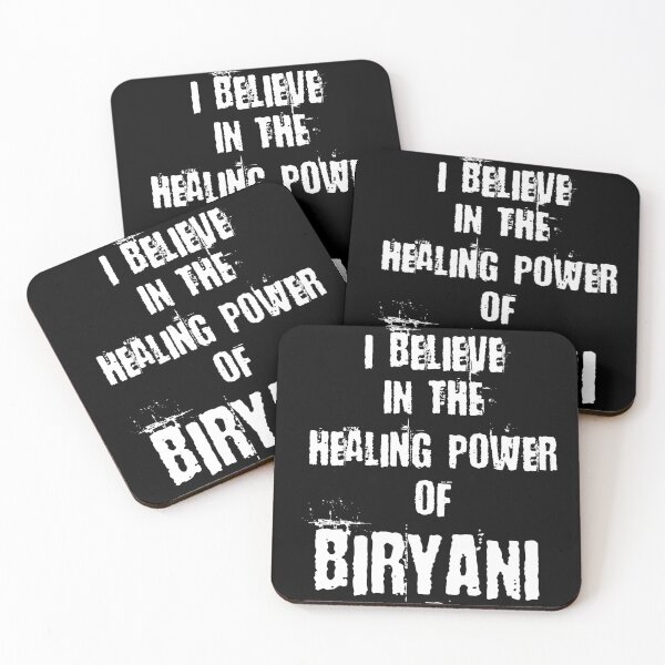 Item preview, Funny Desi I BELIEVE IN THE HEALING POWER OF BIRYANI designed and sold by eufouria.