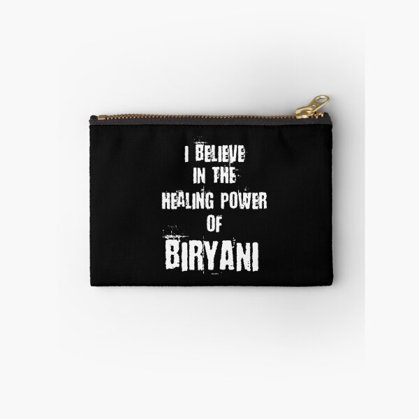 Item preview, Funny Desi I BELIEVE IN THE HEALING POWER OF BIRYANI designed and sold by eufouria.