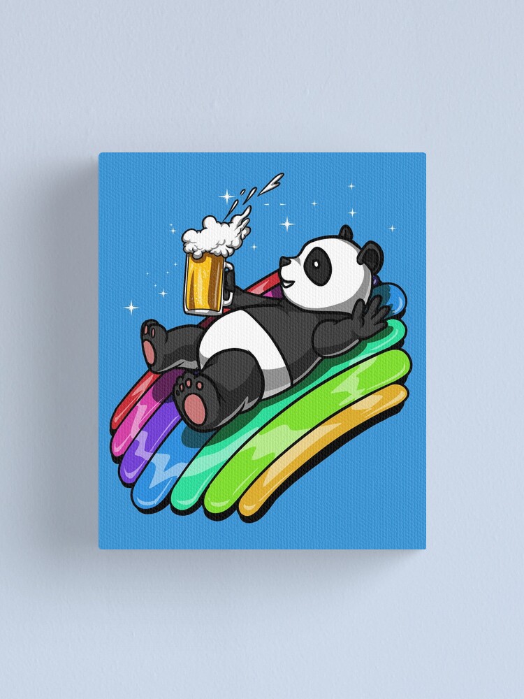 Maglietta Panda Che Beve Birra - T-Shirt Divertente Per Uomini E Donne, Animal Party Style