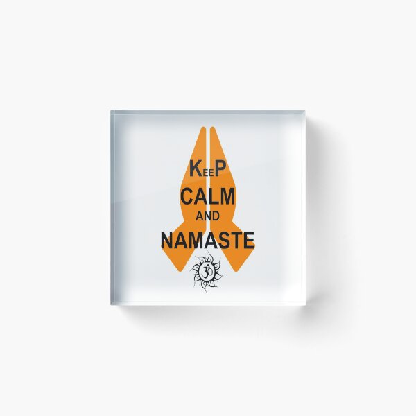 Item preview, Keep Calm And Namaste Om designed and sold by eufouria.