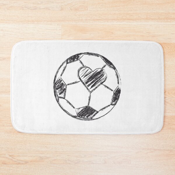 Item preview, Love Soccer Ball AKA Football with Heart Black Ink designed and sold by onicon.