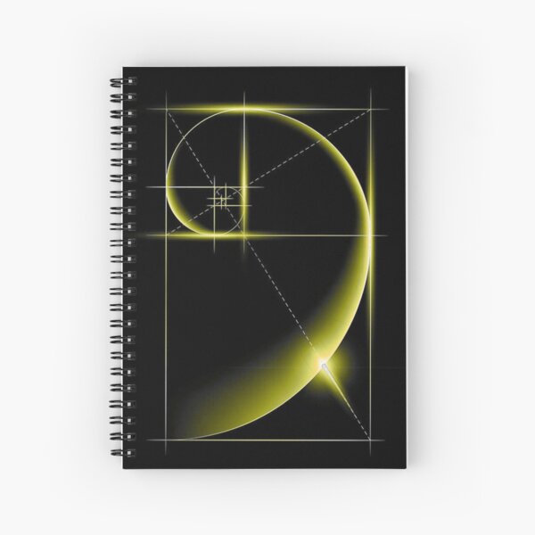 Fibonacci: Golden Ratio Spiral Notebook