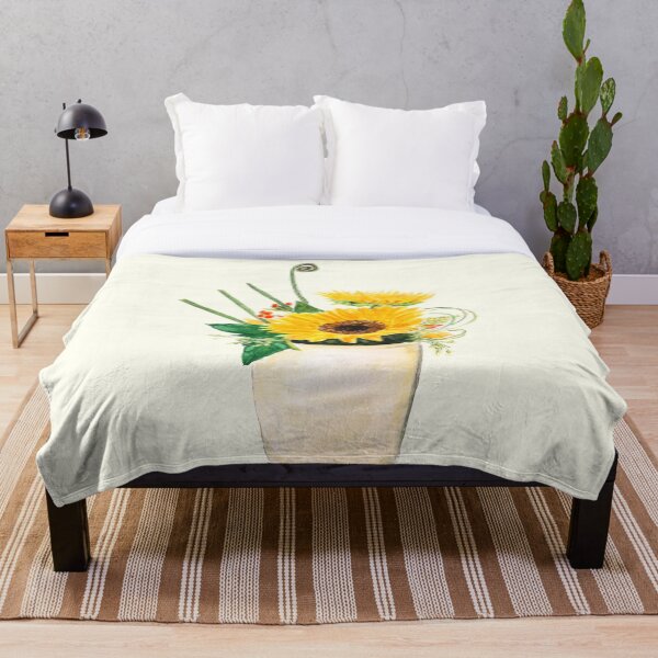 Aperçu de l'œuvre bouquet de tournesols peint à la main  créée et vendue par SelenePaintings .