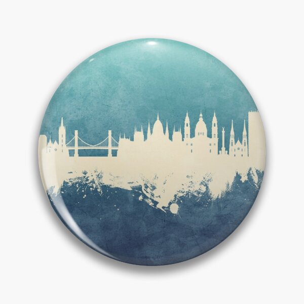Item preview, Budapest Hungary Skyline designed and sold by ArtPrints.