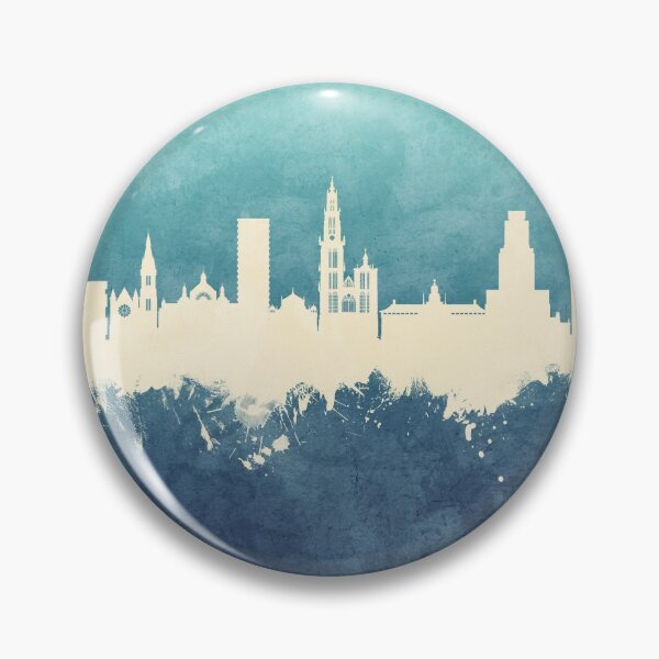 Item preview, Antwerp Belgium Skyline designed and sold by ArtPrints.