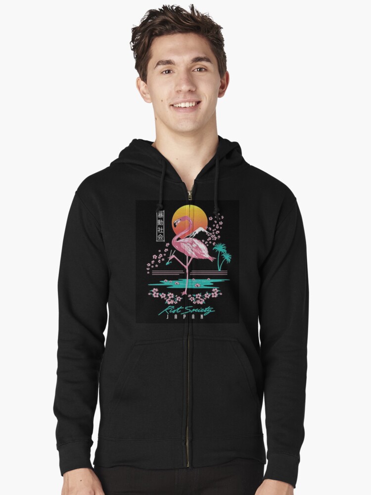 riot society flamingo hoodie