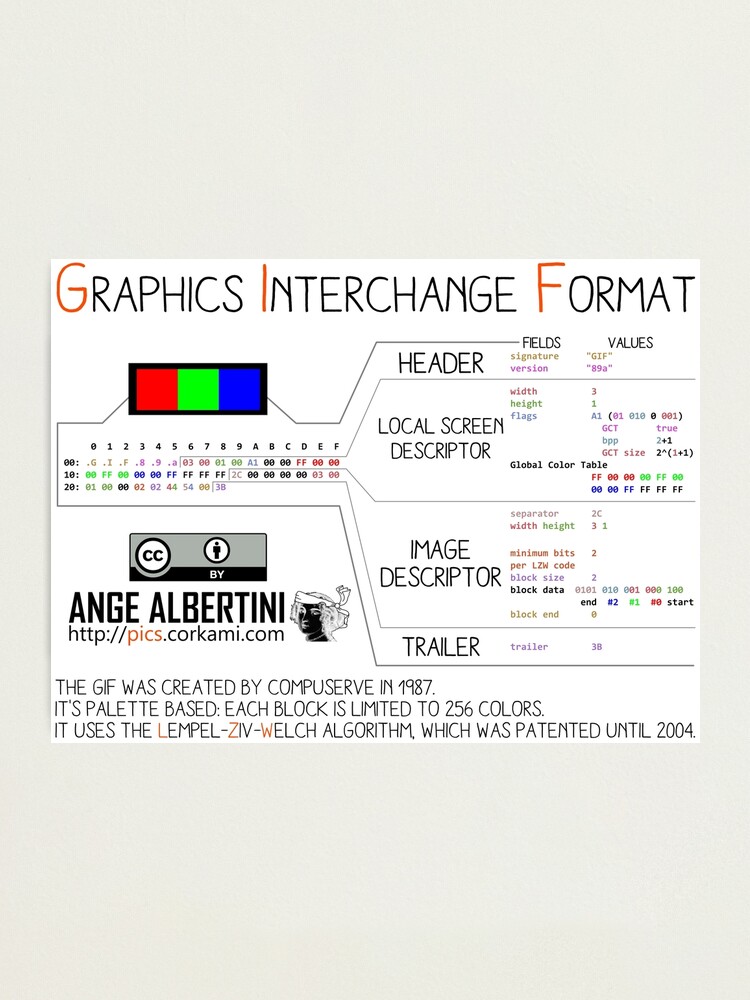 Alternate view of mini .GIF: Graphics Interchange format Photographic Print