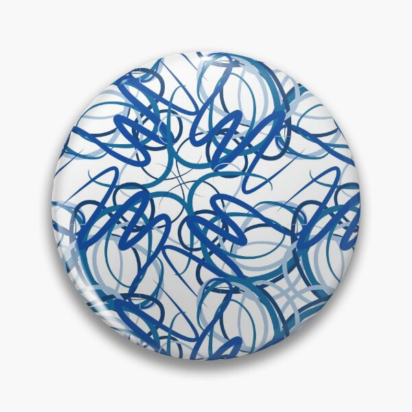 Item preview, Abstract graphic design - blue lines seamless pattern designed and sold by Magazin-Brenda.