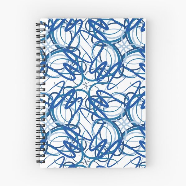 Item preview, Abstract graphic design - blue lines seamless pattern designed and sold by Magazin-Brenda.