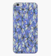 Glitter Dragonflies Blue iPhone Case iPhone Case