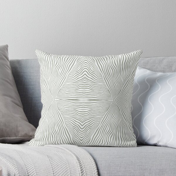 Item preview, Boho, African,  Mud Cloth Stripes Pattern, Green and White designed and sold by meggydesigns.