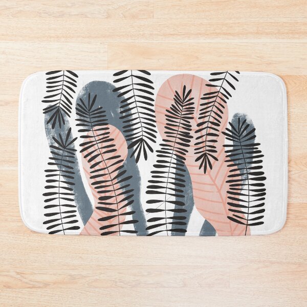 Item preview, botanical print in pink black and grey designed and sold by Pacesyte.