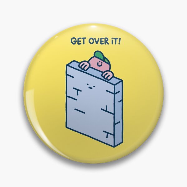 Item preview, Get Over It - Ironic Cute Climbing Illustration designed and sold by HotCuppaTees.