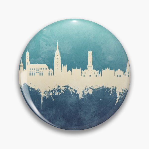 Item preview, Bruges Belgium Skyline designed and sold by ArtPrints.