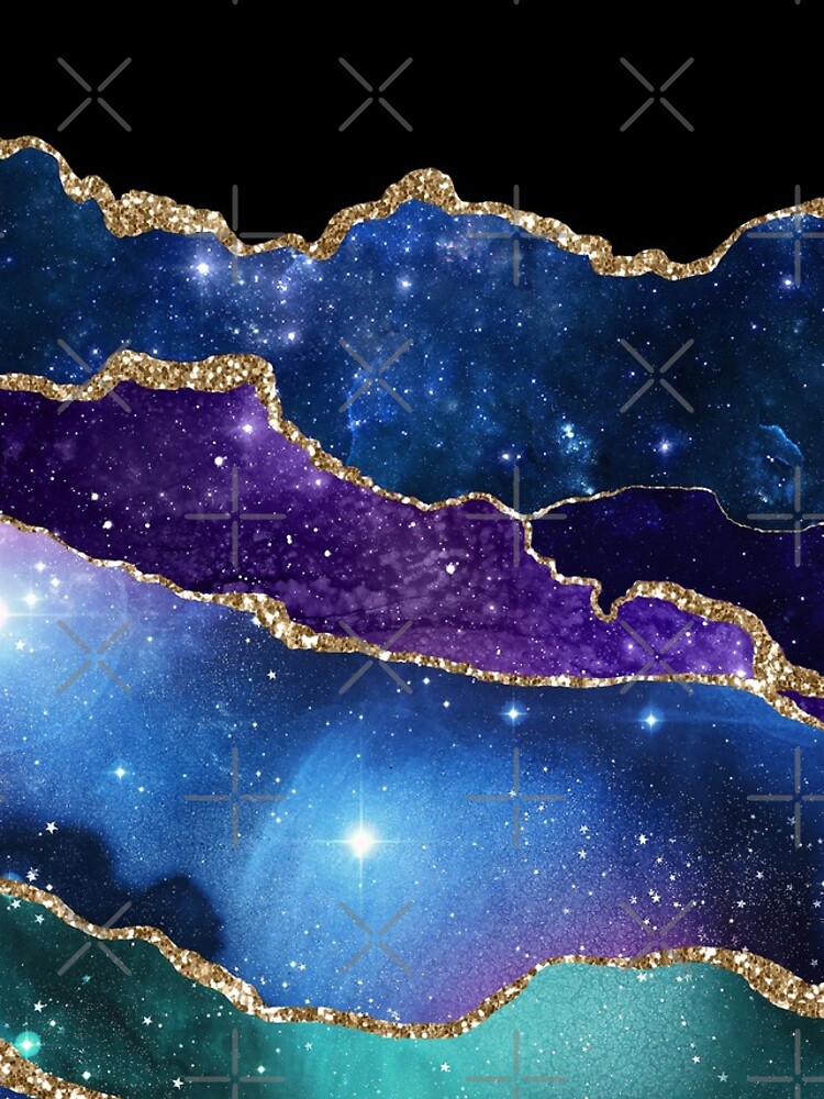 Galaxy Glamour Glitter Marble by MysticMarble