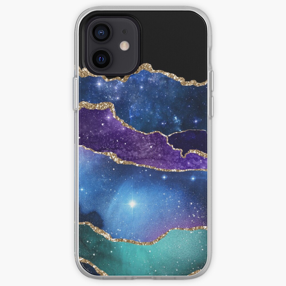 Galaxy Glamour Glitter Marble iPhone Case & Cover
