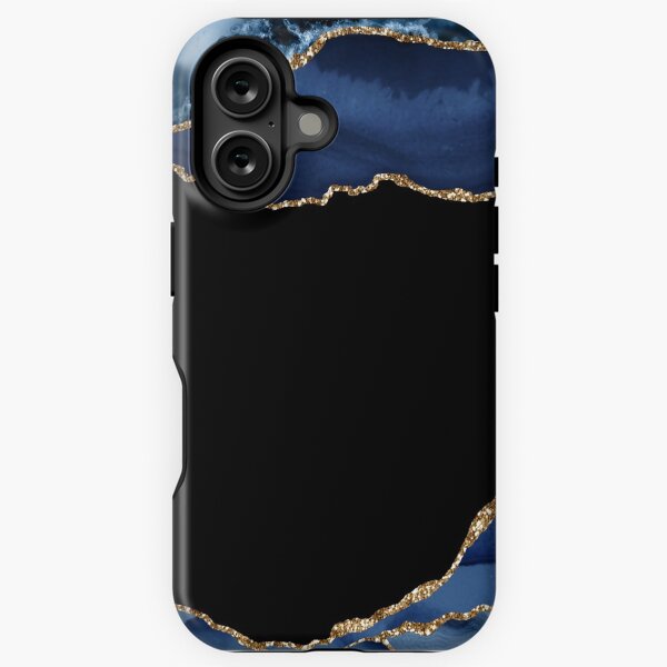Item preview, Classic Blue And Black Faux Malachite Marble designed and sold by MysticMarble.