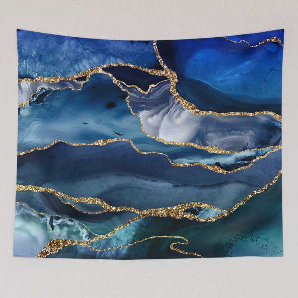 Item preview, Faux Classic Blue Malachite Marble designed and sold by MysticMarble.