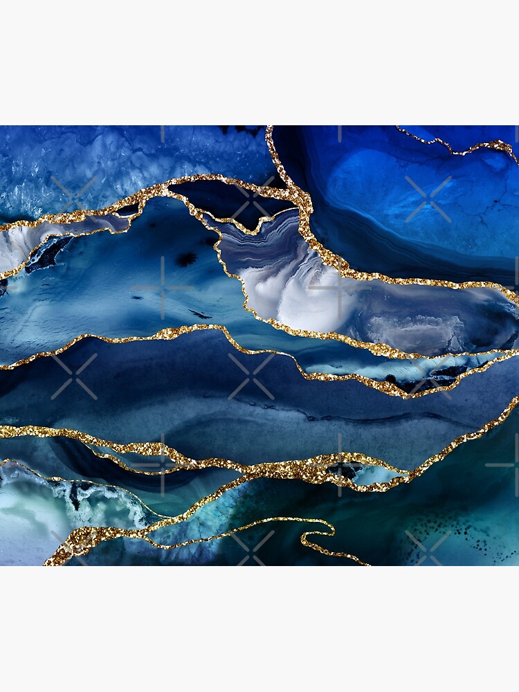 Classic Blue Malachite Marble by MysticMarble