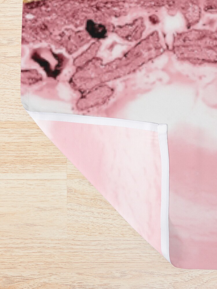 Alternate view of Beautiful Mermaid Marble With Gold Glitter veins Shower Curtain