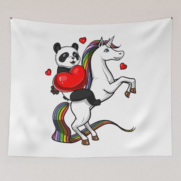 Item preview, Panda Bear Riding Unicorn designed and sold by underheaven.