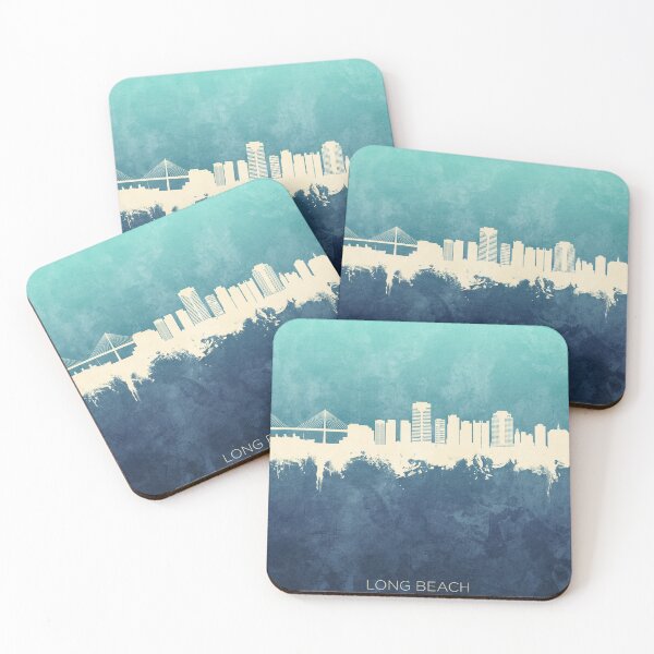 Item preview, Long Beach California Skyline designed and sold by ArtPrints.