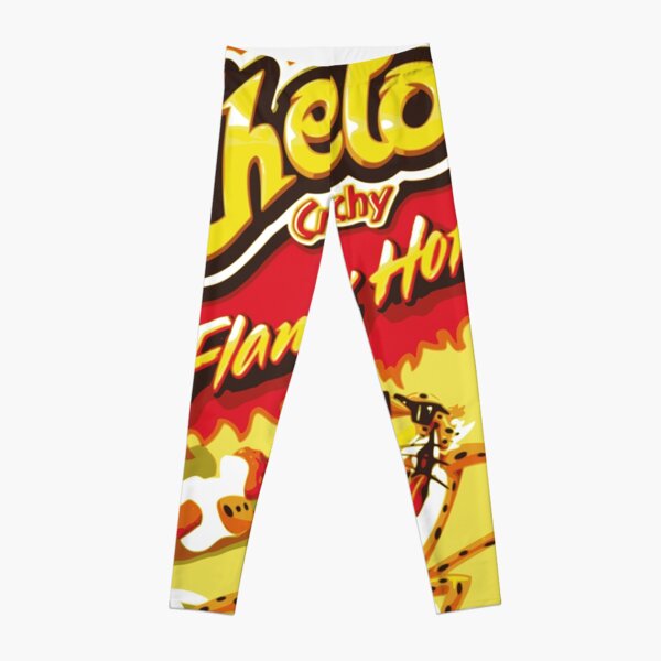 Flaming Hot Cheetos Leggings By Gam3rags Redbubble - cheeto roblox