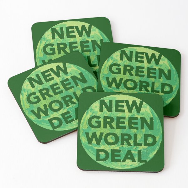Item preview, New Green World Deal - greener designed and sold by BrownWoodRobot.