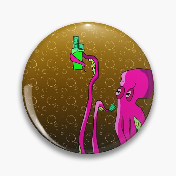 Item preview, Two octopuses fighting over a chocolate bar designed and sold by PixelMat.