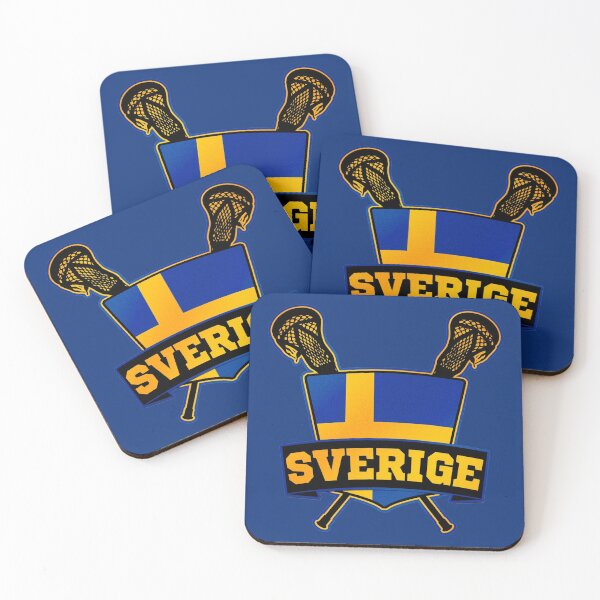 Item preview, Suecia Lacrosse Flag Logo, Svensk Lacrosse designed and sold by gamefacegear.