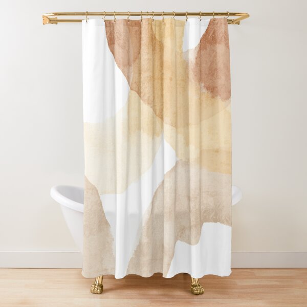 Discover Abstract Neutral watercolor circles | Shower Curtain