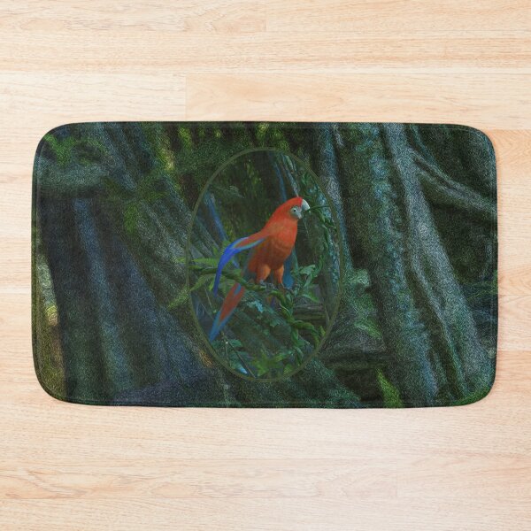 Item preview, Parrot among the lianas designed and sold by Roberta Angiolani.
