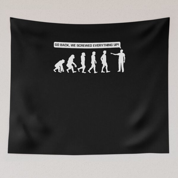 Item preview, Go back we screwed up funny evolution sarcasm shirt designed and sold by Teeward.